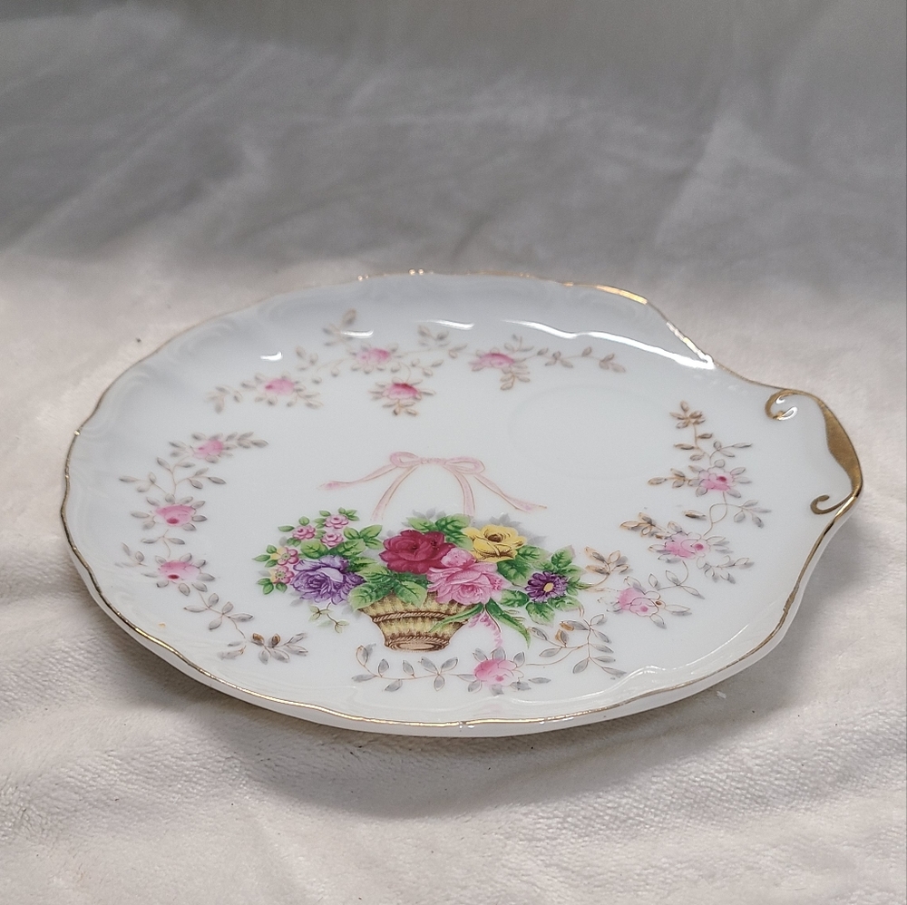 Vintage Lipper & Mann Bristol Garden Snack Plate
